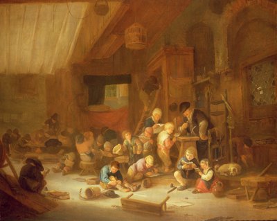 Schoolroom Interior by Isack van Ostade
